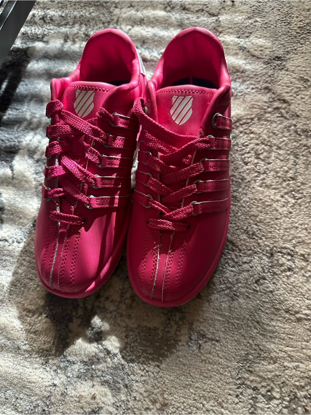 K-Swiss Hot Pink Low-Top Sneakers